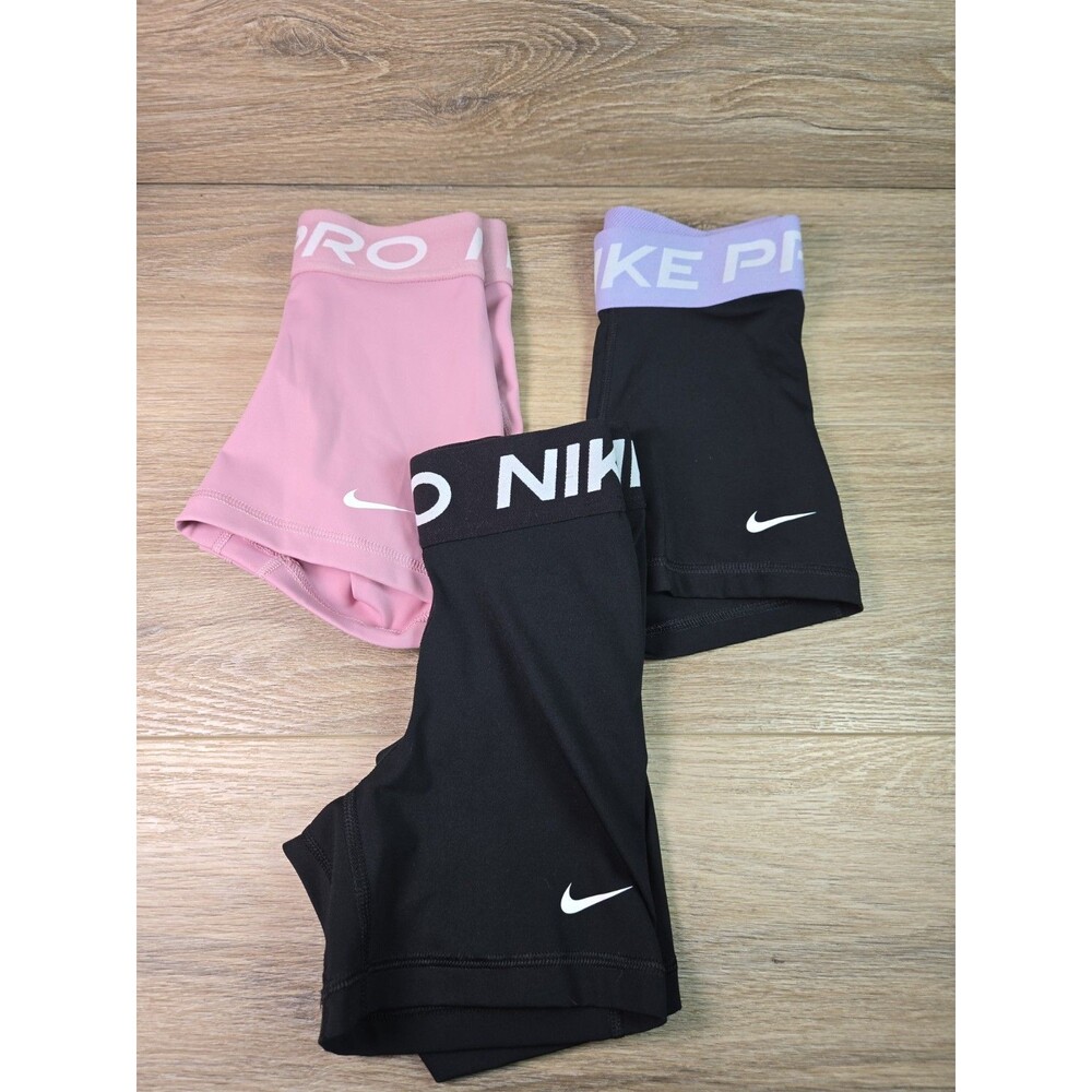 Nike Pro Dri-FIT Compression Shorts Running Workout Womens XXS Lot Of 3 5' & 3'